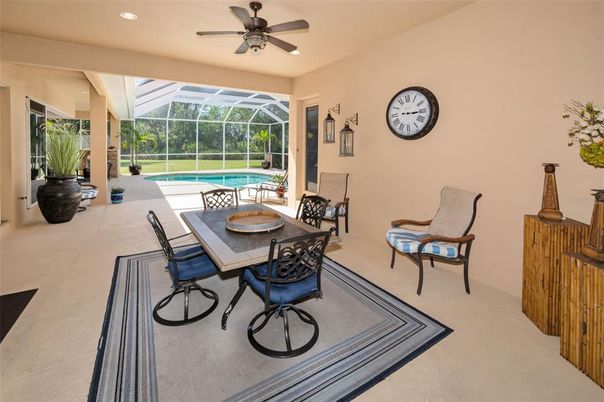 Dining room, Glass Ceilings, Interior, Pool, Recessed Lighting, Sun Room