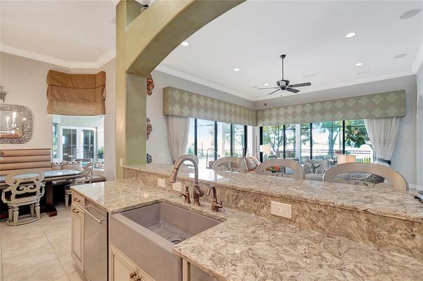 Dining room, Interior, Recessed Lighting
