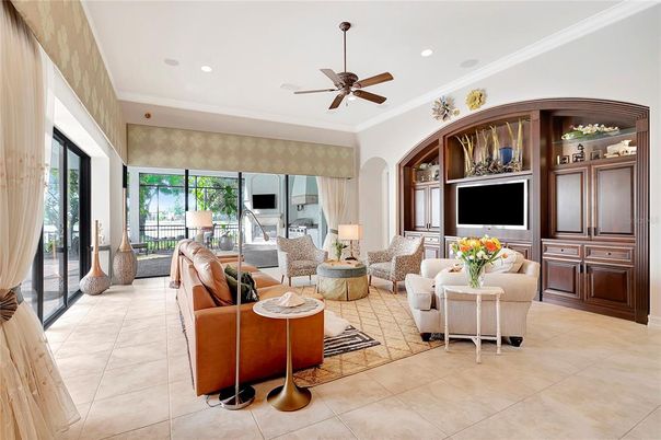 Interior, Living room, Recessed Lighting