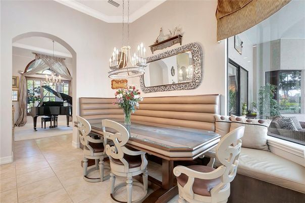 Chandelier, Dining room, Interior, Pendant Lights, Piano