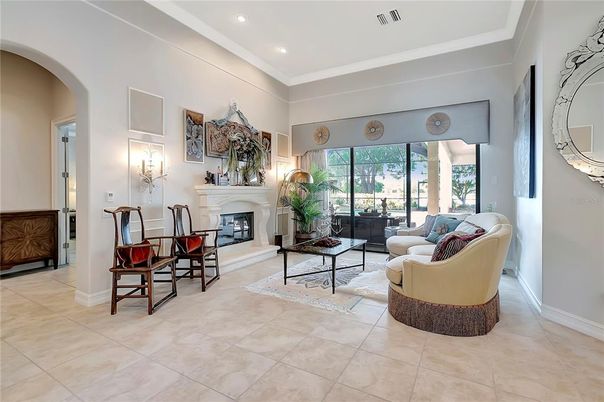 Fireplace, Interior, Living room, Recessed Lighting