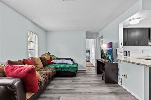 Interior, Kitchen, Living room, Wood Texture Flooring