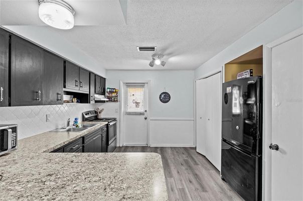 Interior, Kitchen, Wood Texture Flooring
