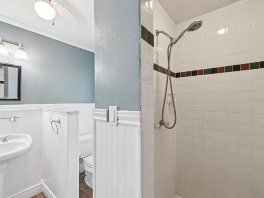 Bathroom, Interior, Wood Texture Flooring
