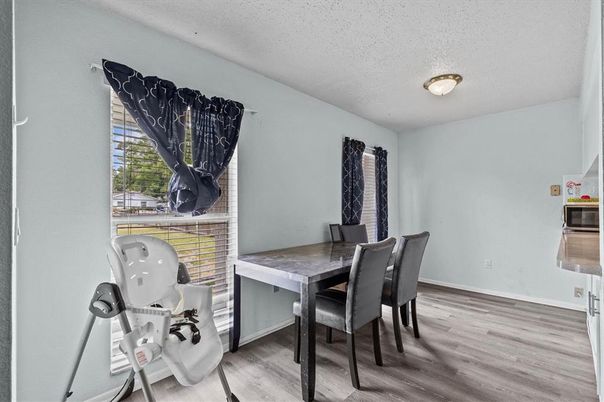 Dining room, Interior, Wood Texture Flooring