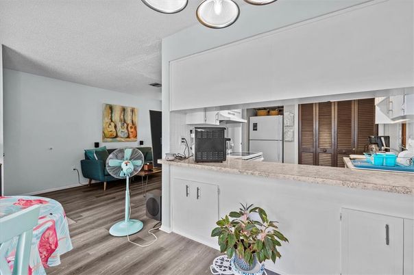 Interior, Kitchen, Wood Texture Flooring