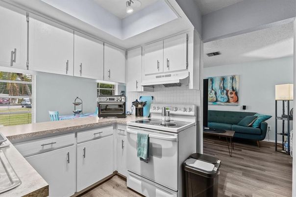 Interior, Kitchen, Wood Texture Flooring