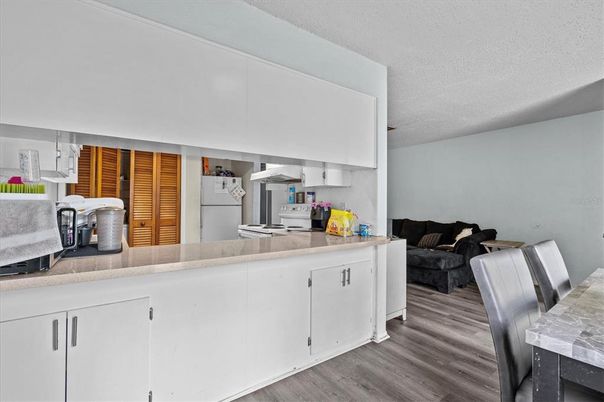 Interior, Kitchen, Wood Texture Flooring