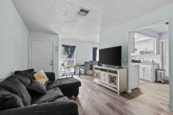 Interior, Kitchen, Living room, Wood Texture Flooring