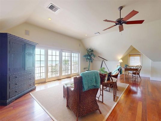 Dining room, Interior, Living room, Recessed Lighting, Wood Texture Flooring