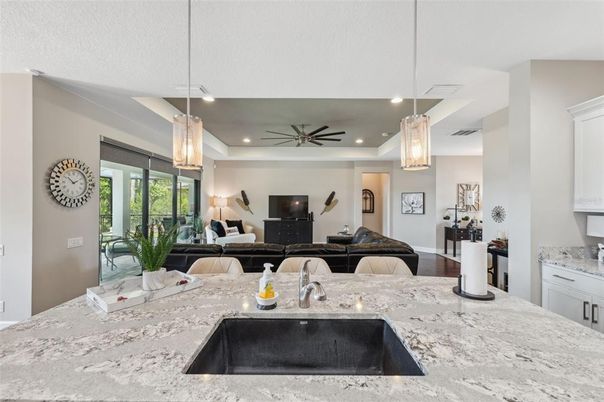 Interior, Kitchen, Living room, Pendant Lights, Recessed Lighting