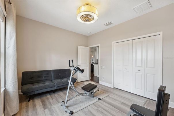 Fitness Equipment, Interior, Wood Texture Flooring