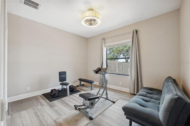 Fitness Equipment, Interior, Wood Texture Flooring