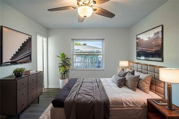Bedroom, Interior, Wood Texture Flooring