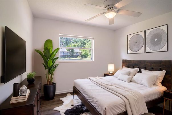 Bedroom, Interior, Wood Texture Flooring