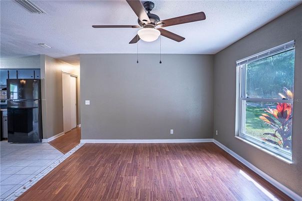 Empty room, Interior, Kitchen, Wood Texture Flooring