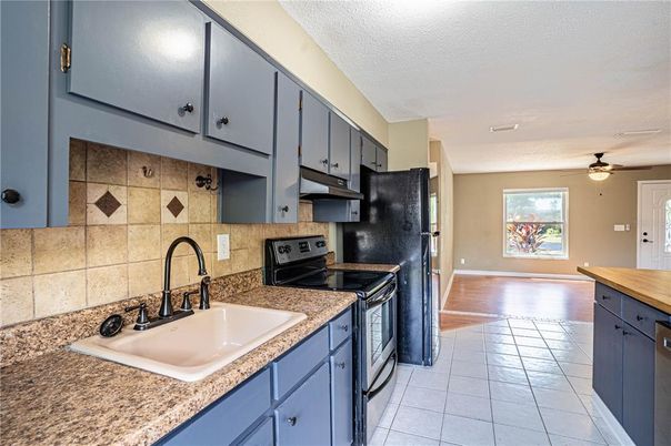 Interior, Kitchen, Wood Texture Flooring