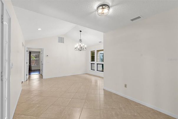 Chandelier, Empty room, Interior, Recessed Lighting