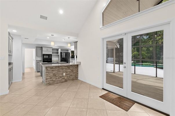 Interior, Kitchen, Pendant Lights, Recessed Lighting, Stainless Steel Appliances