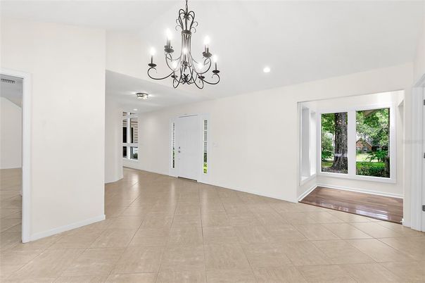 Chandelier, Empty room, Interior, Recessed Lighting