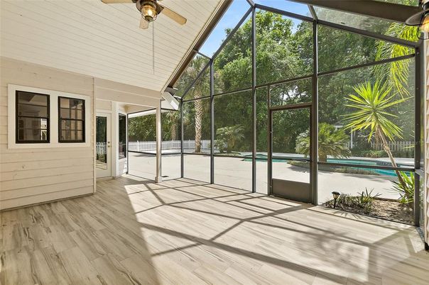 Glass Ceilings, Interior, Sun Room, Wood Texture Flooring