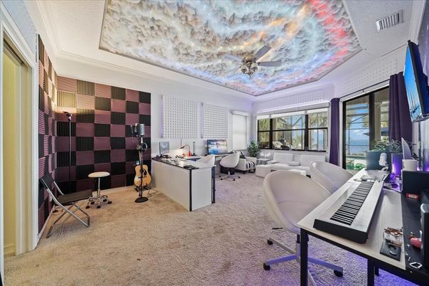 Home Office, Interior, Living room, Piano