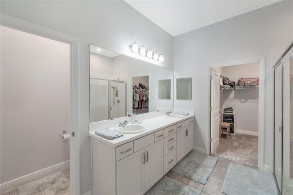 Bathroom, Dual Sink Vanities, Glass Shower, Interior, Walk-in Closets