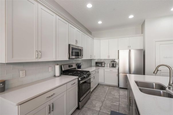 Interior, Kitchen, Recessed Lighting, Stainless Steel Appliances