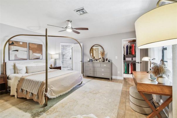Bedroom, Interior, Wood Texture Flooring