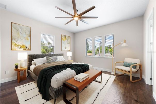 Bedroom, Interior, Wood Texture Flooring