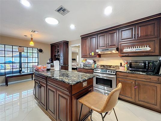 Interior, Kitchen, Recessed Lighting, Stainless Steel Appliances
