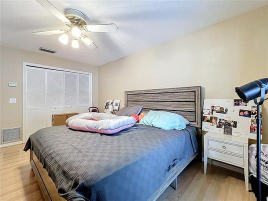 Bedroom, Interior, Wood Texture Flooring