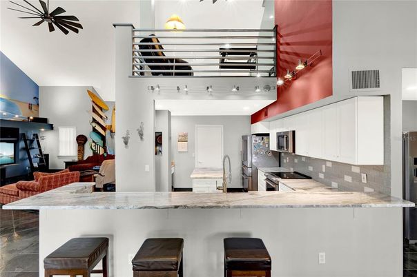 Interior, Kitchen, Living room, Recessed Lighting, Stainless Steel Appliances