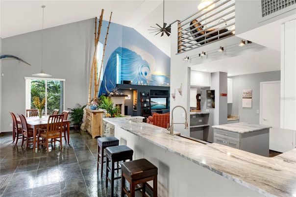 Dining room, Interior, Kitchen, Pendant Lights