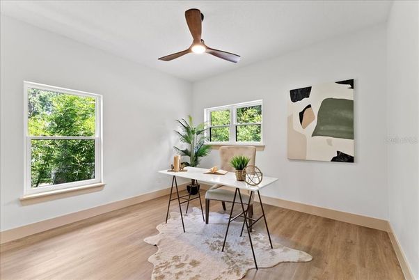Home Office, Interior, Wood Texture Flooring