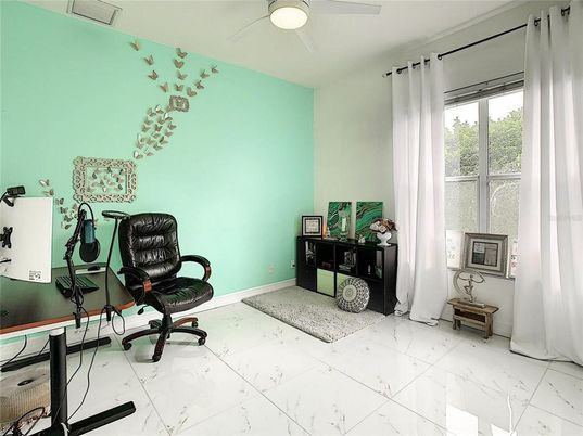 Home Office, Interior, Marble