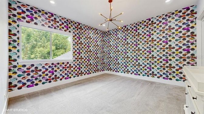 Empty room, Interior, Recessed Lighting