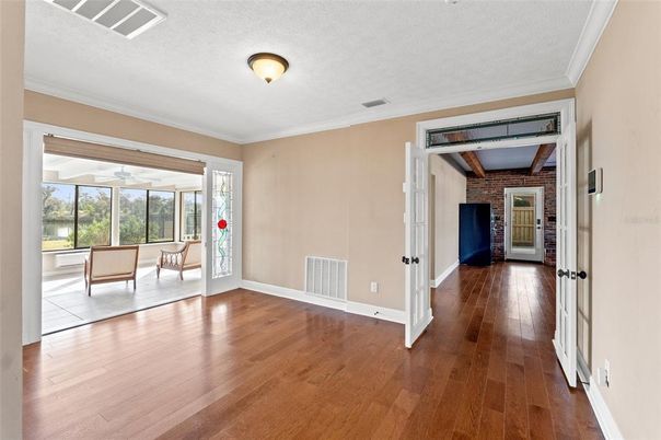 Fireplace, Interior, Stone Walls, Wood Texture Flooring