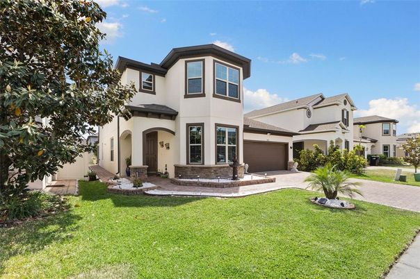 Attached, Backyard, Exterior, Facade, Mediterranean