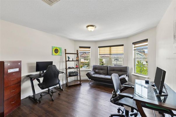 Home Office, Interior, Wood Texture Flooring