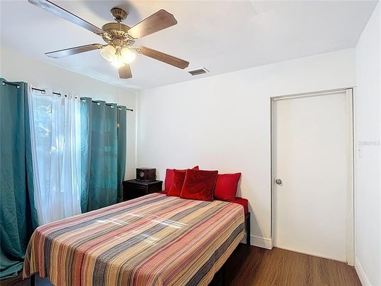 Bedroom, Interior, Wood Texture Flooring