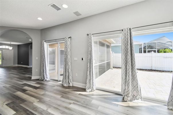 Interior, Pendant Lights, Recessed Lighting, Wood Texture Flooring