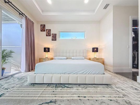 Bedroom, Interior, Recessed Lighting