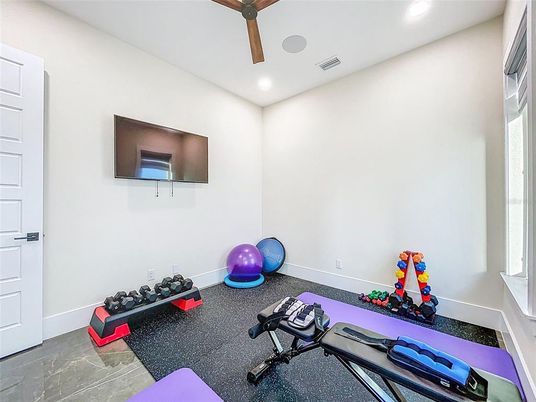 Fitness Equipment, Interior, Recessed Lighting