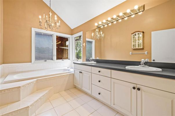 Bathroom, Chandelier, Dual Sink Vanities, Interior