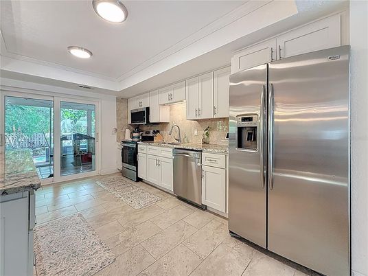 Interior, Kitchen, Recessed Lighting, Stainless Steel Appliances
