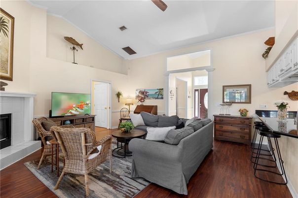 Fireplace, Interior, Living room, Wood Texture Flooring