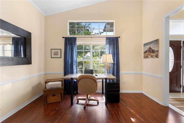Home Office, Interior, Wood Texture Flooring