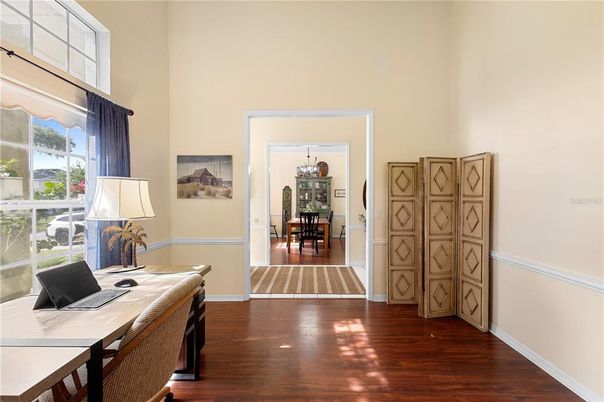 Home Office, Interior, Wood Texture Flooring