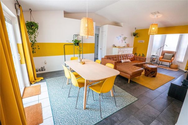 Dining room, Interior, Living room, Pendant Lights